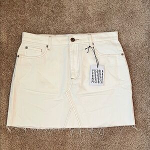NWT Pistola Raw Hem Mini Skirt